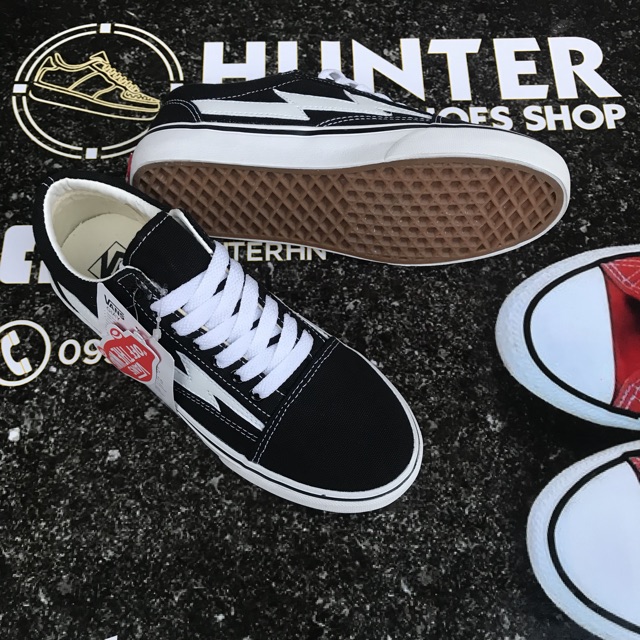 GIÀY VANS OLD SKOOL SÉT ĐEN FULL BOX