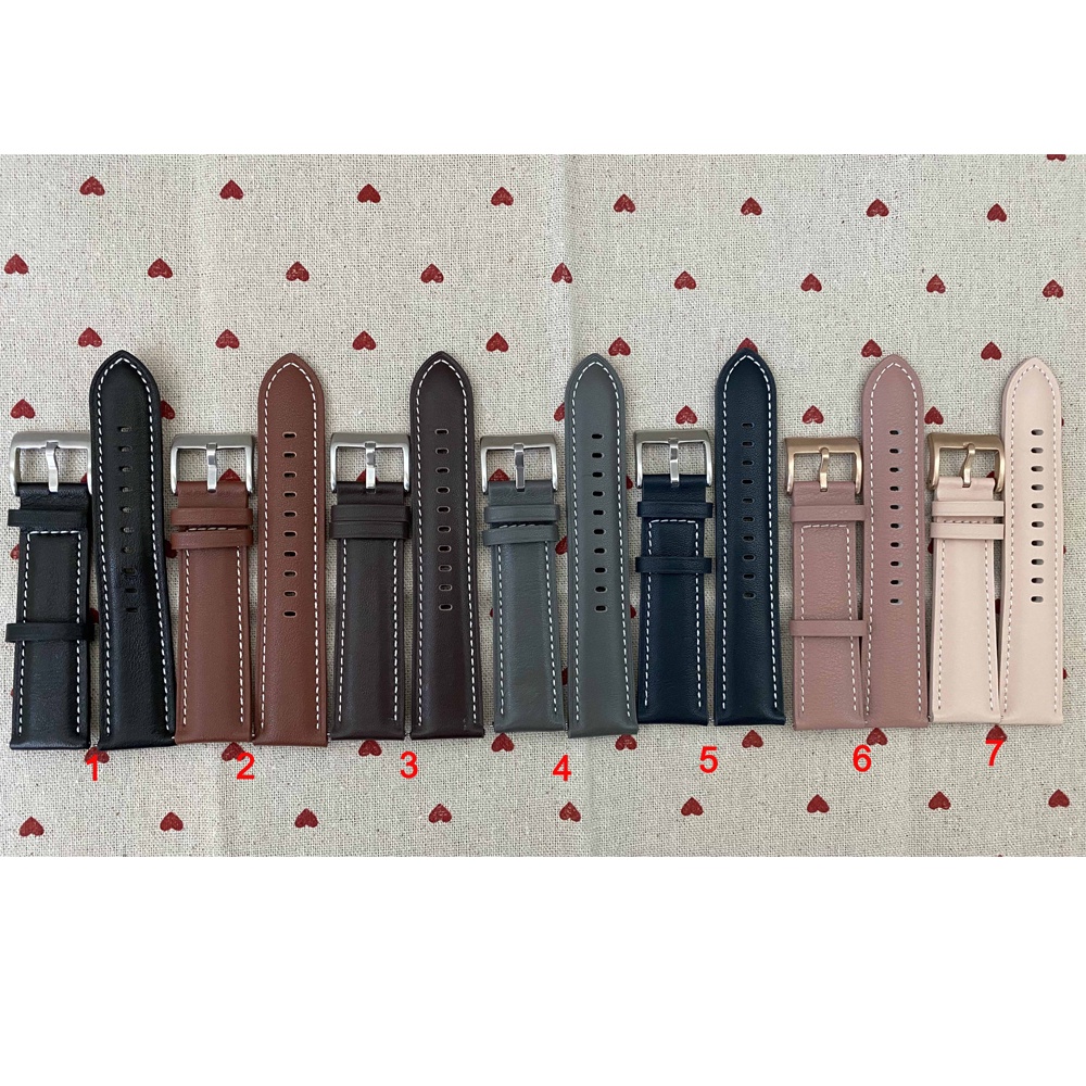 Dây đeo da thật cho Đồng Hồ Apple Watch dòng 7 6 Se 5 4 3 Iwatch 42mm 38mm 44mm 40mm 41mm 45mm