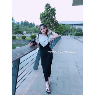 Set áo thun + yếm body