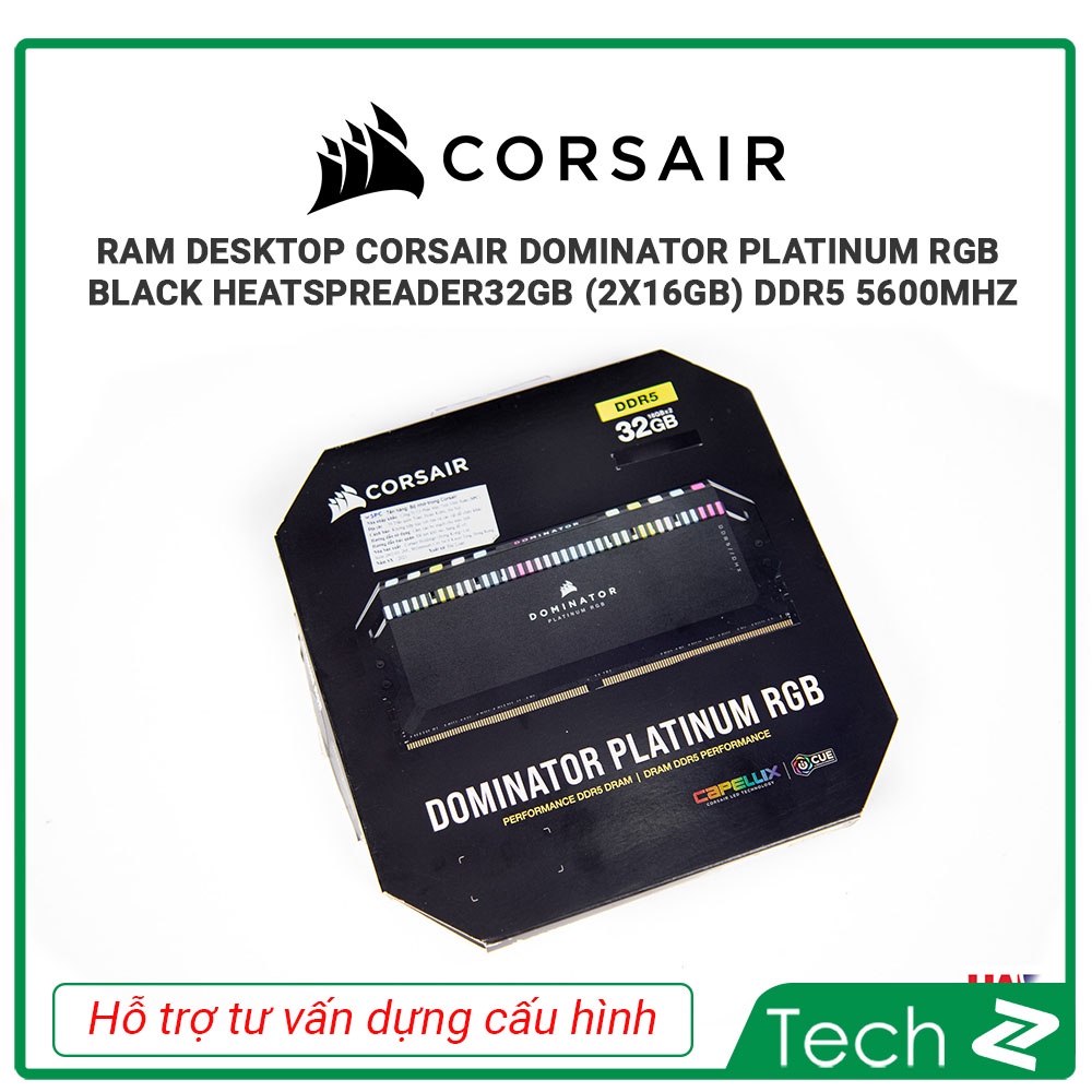 Ram Corsair DOMINATOR PLATINUM RGB Black 32GB - 64GB DDR5 5600MHz