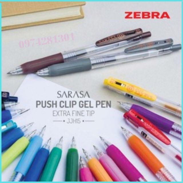Bút Bi Gel Zebra Sarasa Clip 0.5mm .Made in japan