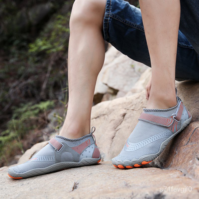 2021 Summer Grey Sneakers Men Swimming  Wading Sandals Aqua Upstream Shoes Breathable Barefoot Women Beach Shoe Slippers