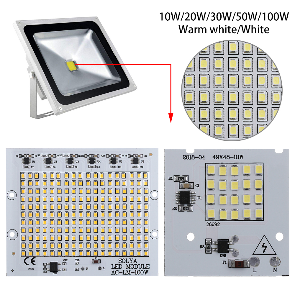 1 Chip Đèn Led Thông Minh 10w 20w 30w 50w 100w Smd2835