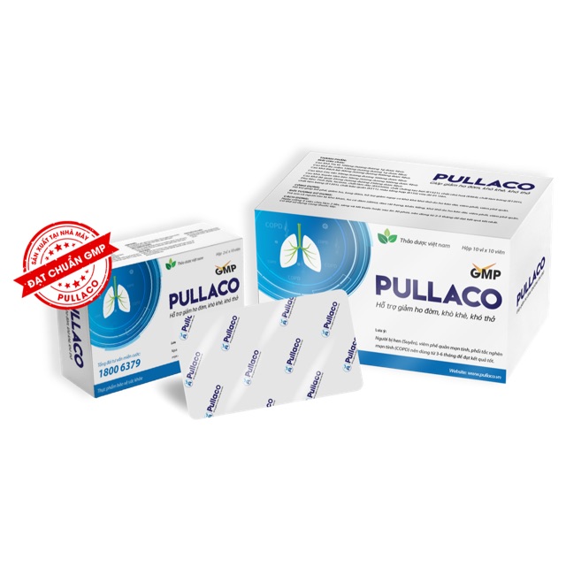 Pullaco - hỗ trợ giảm ho đờm, khò khè, khó thở