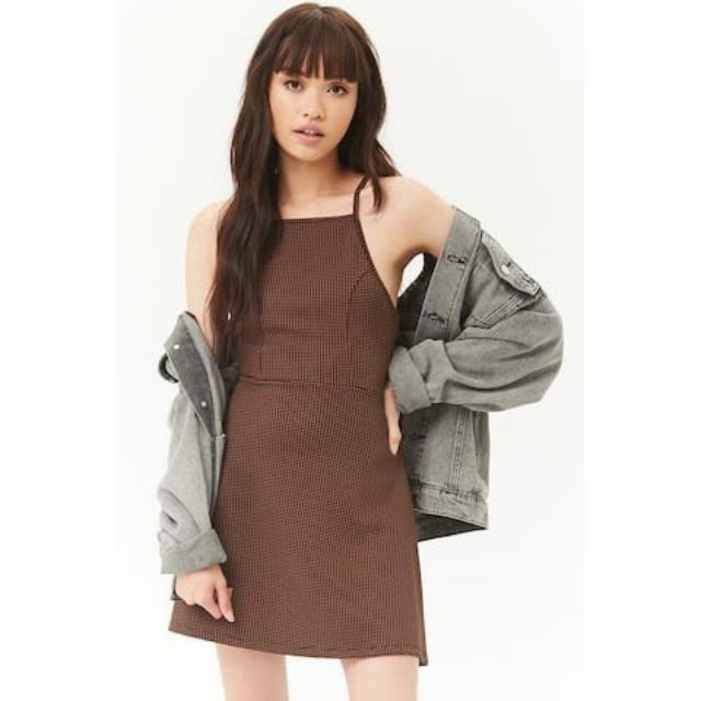 Đầm yếm F21 chất dày dặn