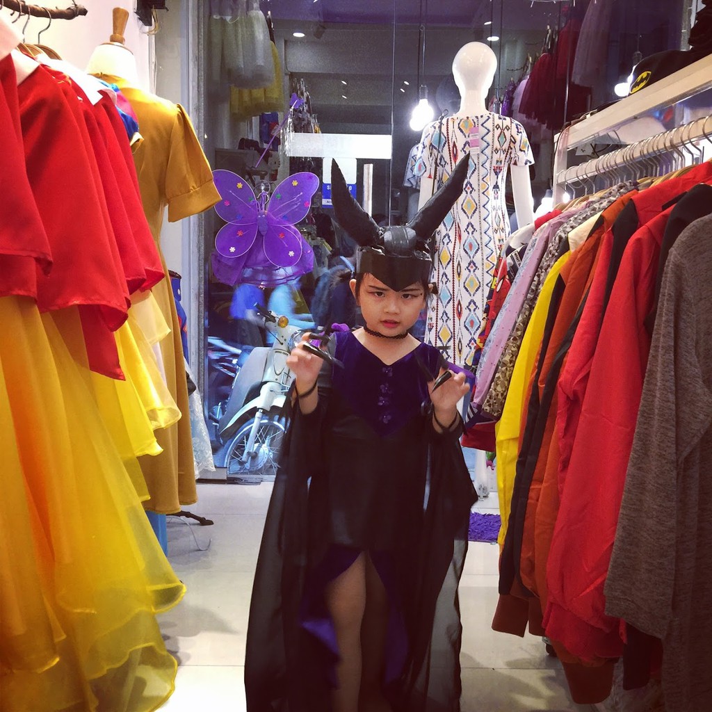 Đầm hóa trang Rosa Vivi phù thủy Hắc ám Maleficent