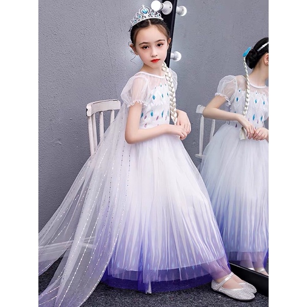 💜Đầm Váy Elsa Công Chúa Tuyết Halloween Phiên Bản Tím 💜