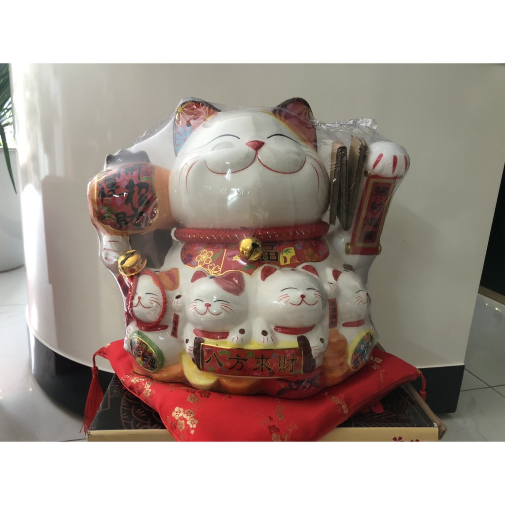 mèo vẫy thần tài - Mèo đại phúc đại cát cao 30cm