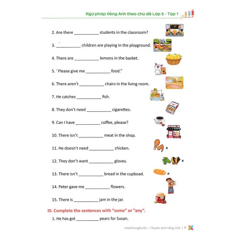 Sách Tham Khảo - Primary Grammar - Ngữ Pháp Tiếng Anh Theo Chủ Đề Lớp 5 - Tập 1 - MT