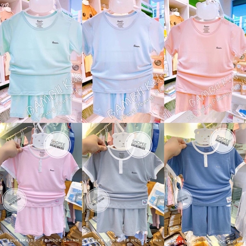 Bộ cộc tay Avaler sợi tre trơn chính hãng