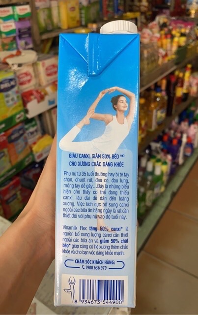 Sữa Giảm 50% Béo Flex Vinamilk Không Đường 1Lít