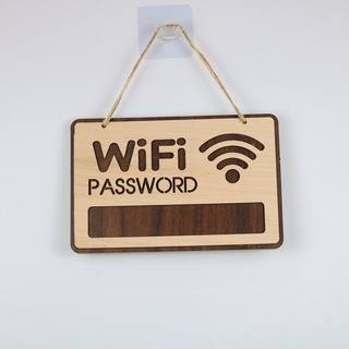 Bảng gỗ Pass Wifi
