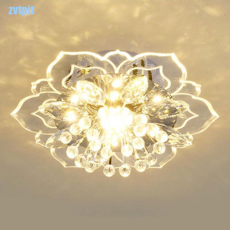 Đèn Led Pha Lê Treo Trần Nhà 20cm 9w Hiện Đại