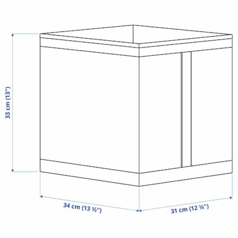 3 hộp đựng  IKEA SKUBB 31x34x33 cm đen