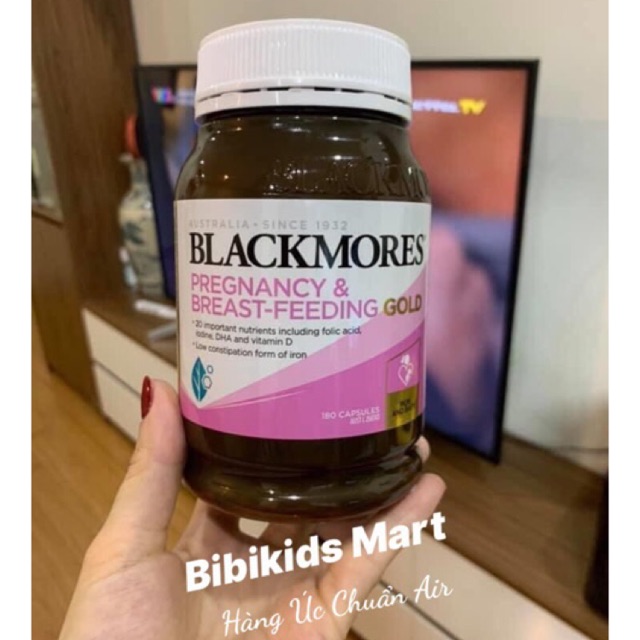 Vitamin tổng hợp bà bầu Blackmores Pregnancy and Breast Feeding Gold, 180 viên