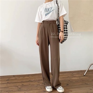 ( ORDER ) QUẦN TÂY ỐNG RỘNG NÂU ĐEN CÓ BIGSIZE