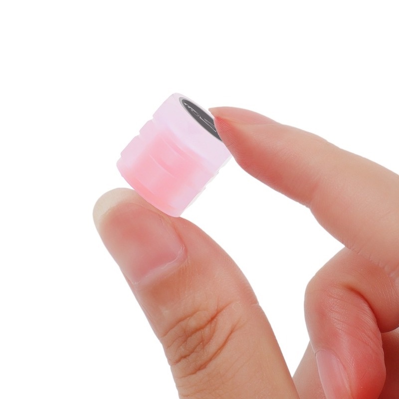 1 / 4 Nắp Van Bánh Xe Hơi / Xe Máy Bằng ABS Màu Dạ Quang