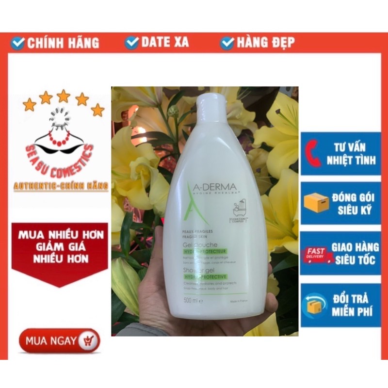 Sữa tắm giảm mụn lưng Aderma 500ml