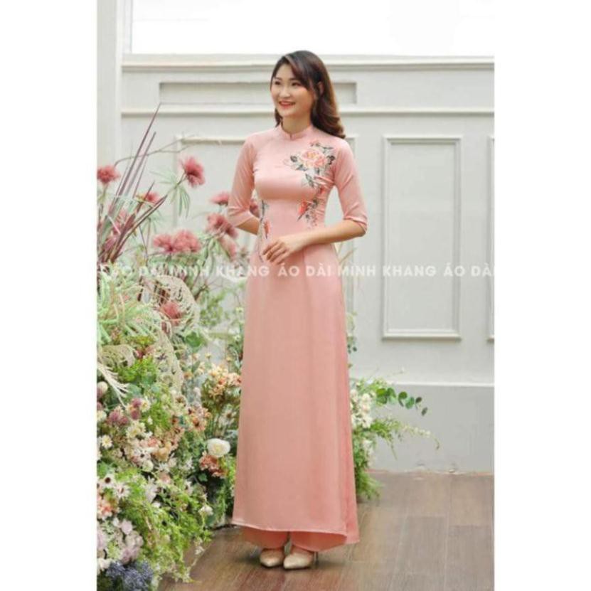 Siêu hot Áo dài kết hoa kèm quần