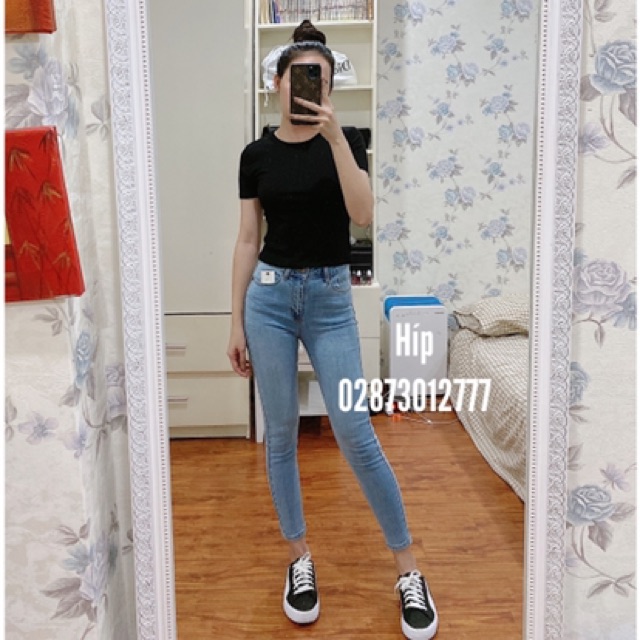 [XẢ KHO - GIÁ SỐC] Quần skinny 9 tấc trơn lưng cao (Híp shop) | BigBuy360 - bigbuy360.vn