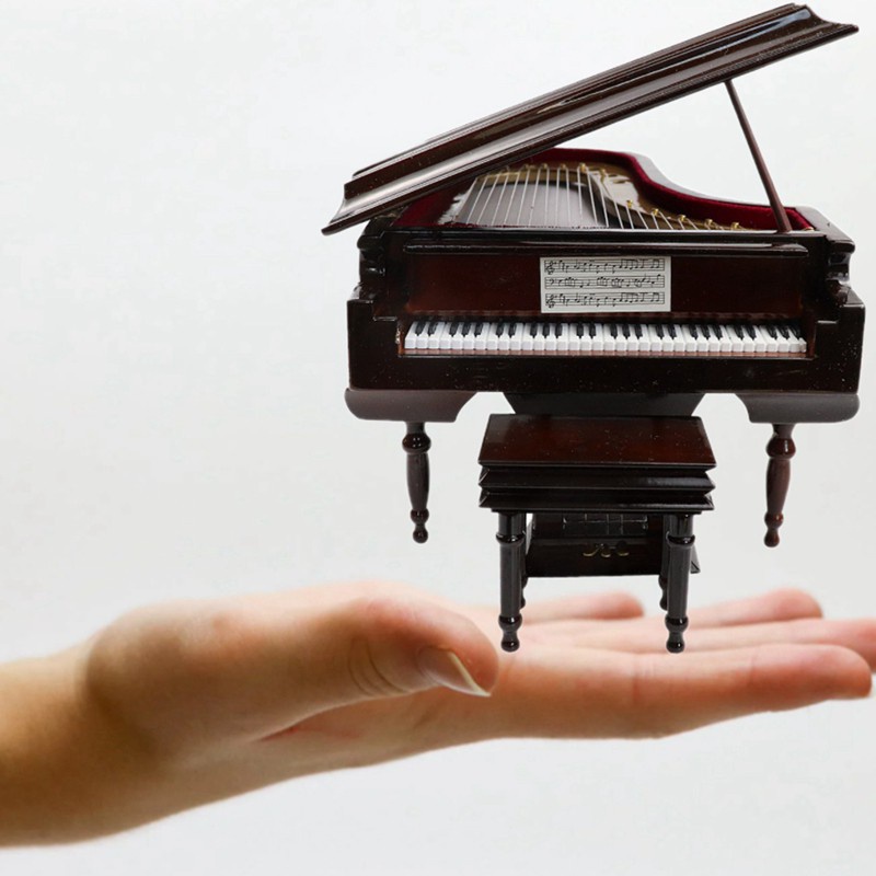 Đàn Piano Mini 14x11 X 13cm Cho Nhà Búp Bê