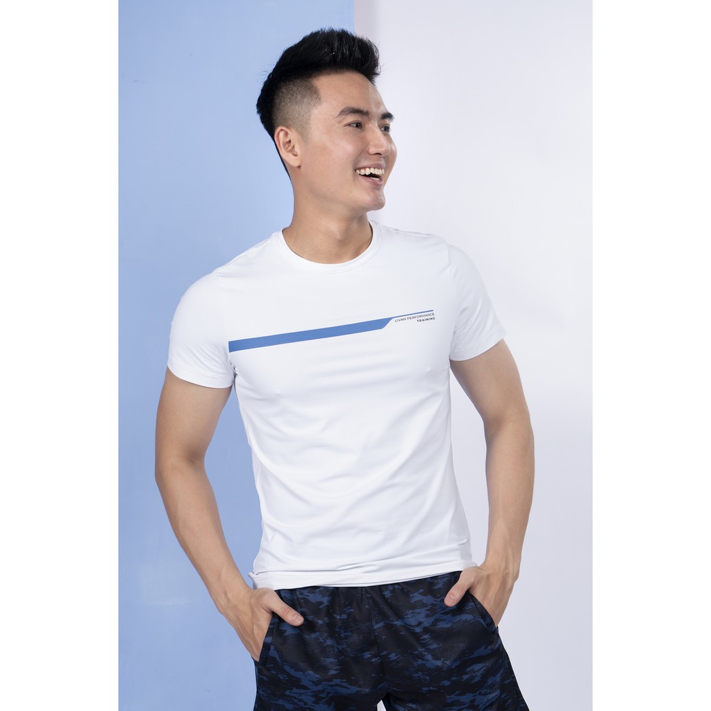 Áo Thun Nam Thể Thao Livan Sport Mát Lạnh Co Giãn 4 Chiều Thoải Mái Vận Động Meta Cool Màu Trắng | BigBuy360 - bigbuy360.vn