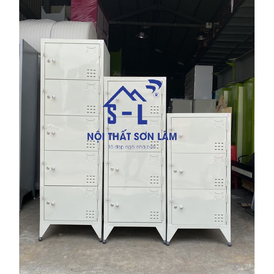 Tủ hồ sơ sắt văn phòng locker 3 - 4 - 5 tầng