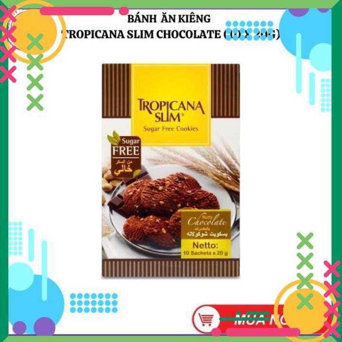 Bánh quy ĂN KIÊNG Tropicana Slim Chocolate 200g (10 x 20g) - Thích hợp cho người ĂN KIÊNG,TIỂU ĐƯỜNG