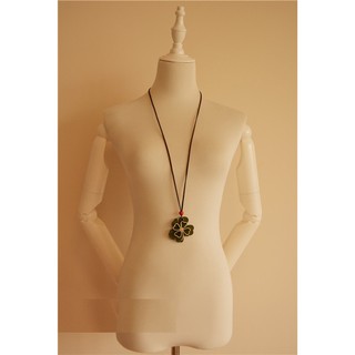 Phụ kiện dây chuyền vòng cổ Vintage handmade Cỏ bốn lá