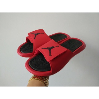 Dép Jordan đỏ đen nam nữ