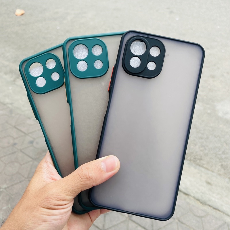 Ốp lưng Xiaomi Mi 11 Lite chất liệu cao su non, Bảo vệ camera, Chống bám vân tay