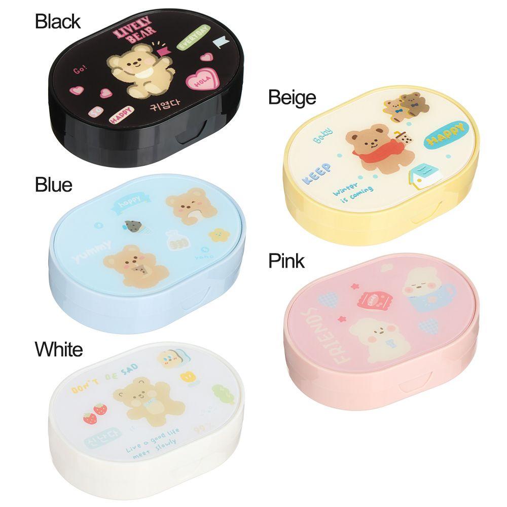 ESPO Hộp Đựng Kính Áp Tròng Hình Gấu / Thỏ Hoạt Hình Mini Dễ Mang Theo