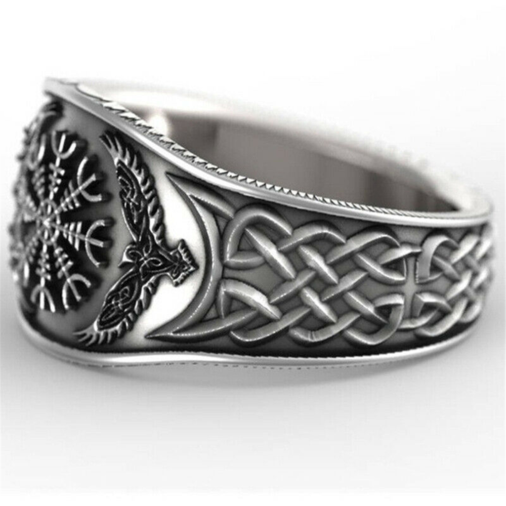 DIACHA Biker Eagle Compass Vintage Gothic Viking Celtic Band Rings