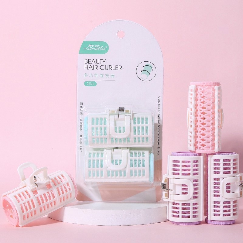 [NHẬP KHẨU CHÍNH HÃNG] Set Lô Cuốn Tóc Có Kẹp Cố Định Làm Phồng Chân Tóc, Tạo Kiểu Tóc Xoăn Lameila - Màu ngẫu nhiên