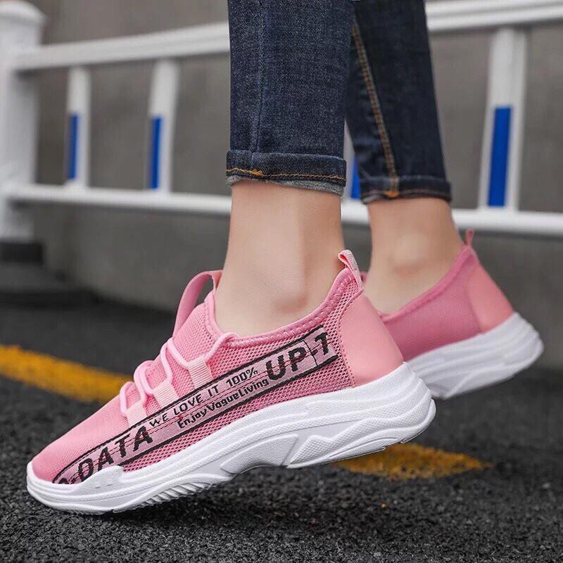 Giày thể thao, Giày sneaker nữ vải phối da tổng hợp - 5260