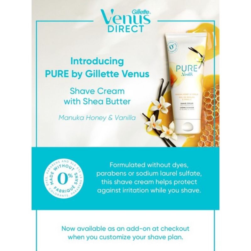 Kem Cạo Lông Gillette Venus Pure Shaving Cream