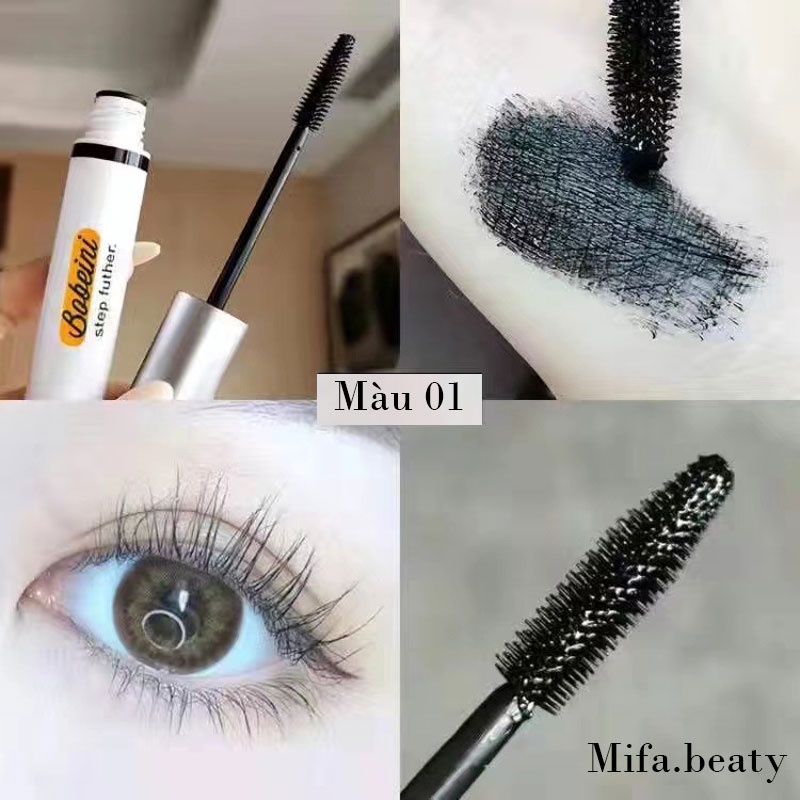 Mascara chuốt mi Bobeini tơi mi lâu trôi  chống thấm nước vỏ trắng Hàng nội địa trung Mifa Beauty
