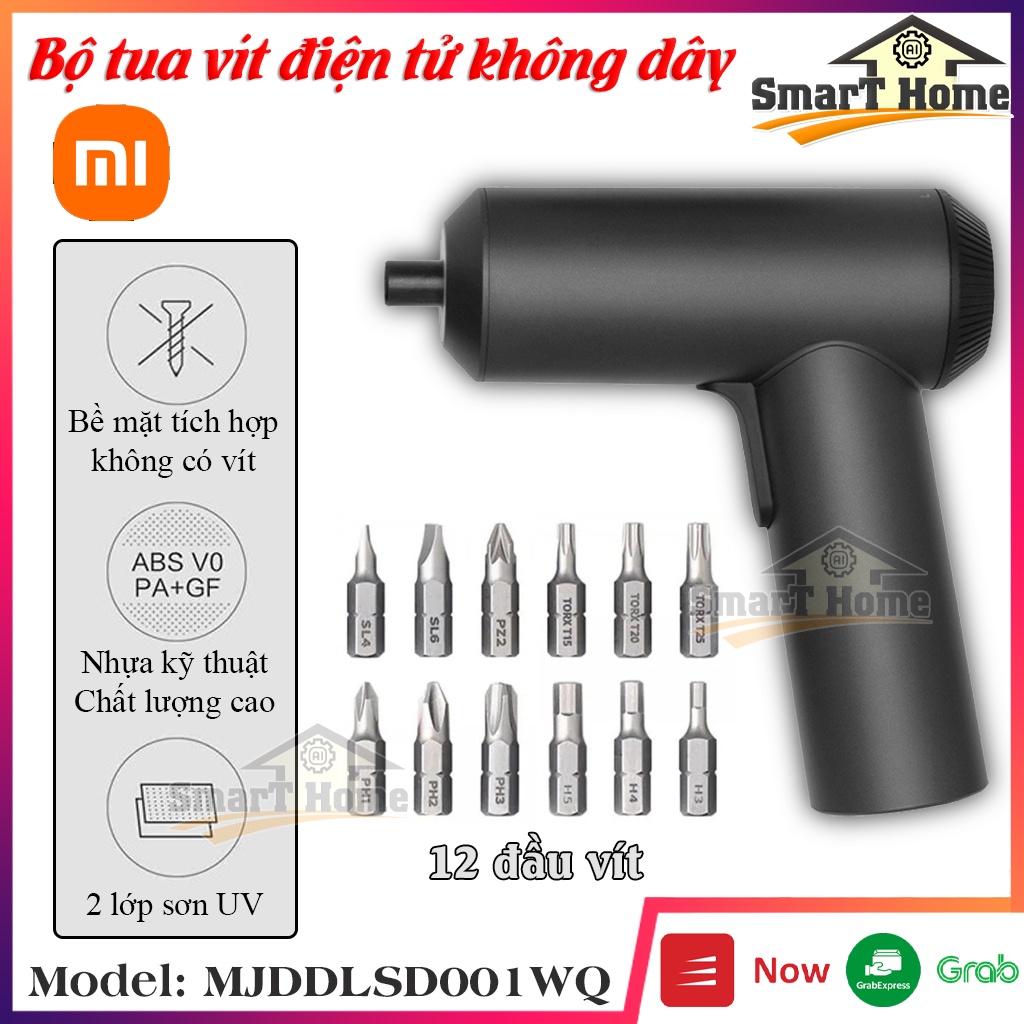 Bộ Tua Vít Đa Năng XIAOMI Mijia S2 , Tua Vít Điện Mini Không Dây 12 Đầu Vít Đi Kèm Tiện Lợi - Hàng Chính Hãng