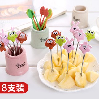 Bộ Nĩa Ăn Trái Cây Hình Hoạt Hình Sáng Tạo