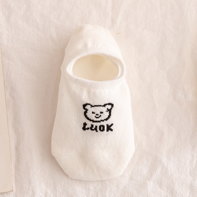 Vớ Chân Cotton Hình Gấu Hàn Quốc Cho Nữ