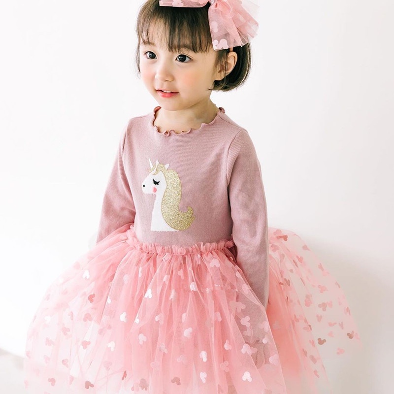 Váy đầm bé gái đầm voan công chúa VT2 size 90-130 9-27 kg thời trang trẻ em hàng quảng châu