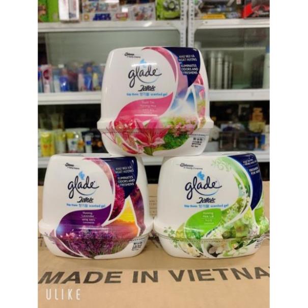 Sáp thơm để phòng khử mùi glade 180g có 3 mầu như hình