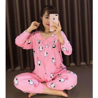 Bộ lanh sau sinh khóa kéo bé ti