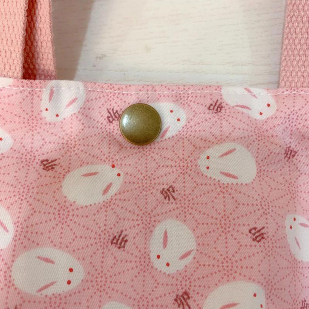 Túi đựng hộp cơm trưa Mihan1 bằng cotton mềm có nút bấm có thể tái sử dụng dành cho nữ