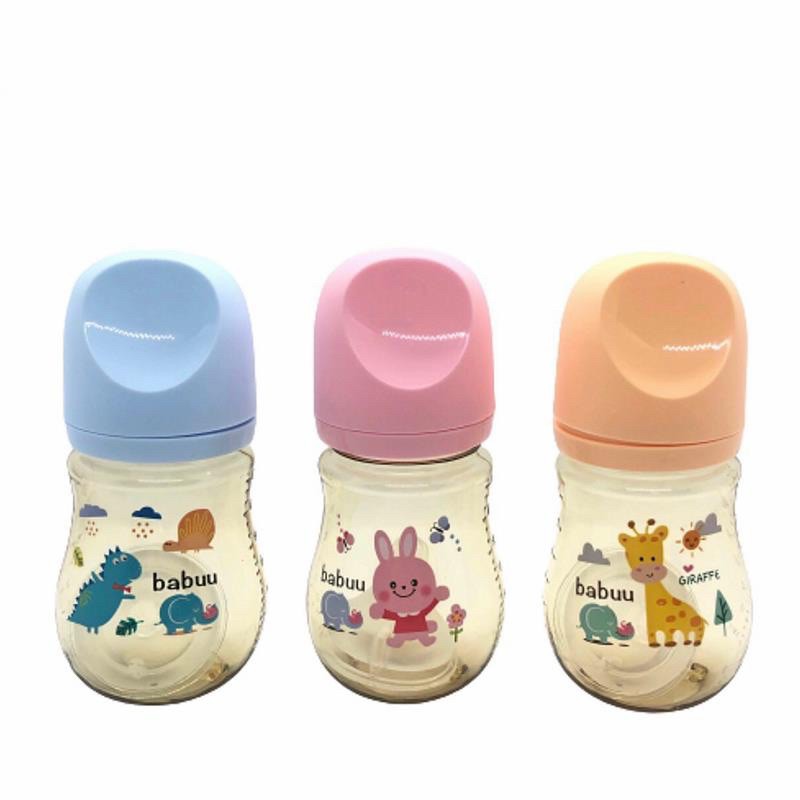 Bình sữa Babuu nắp khoét 210ml (Nhật Bản)