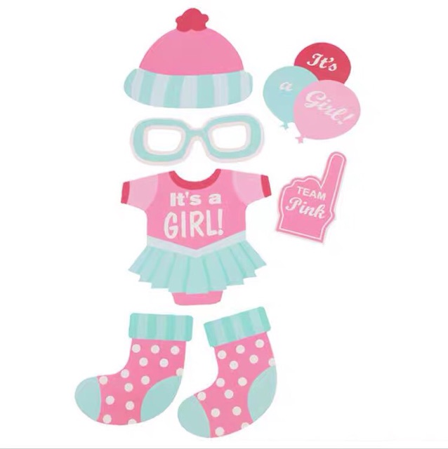 Que cắm bánh cupcake chủ đề bé gái/ đầy tháng/ thôi nôi - Phụ kiện chụp ảnh