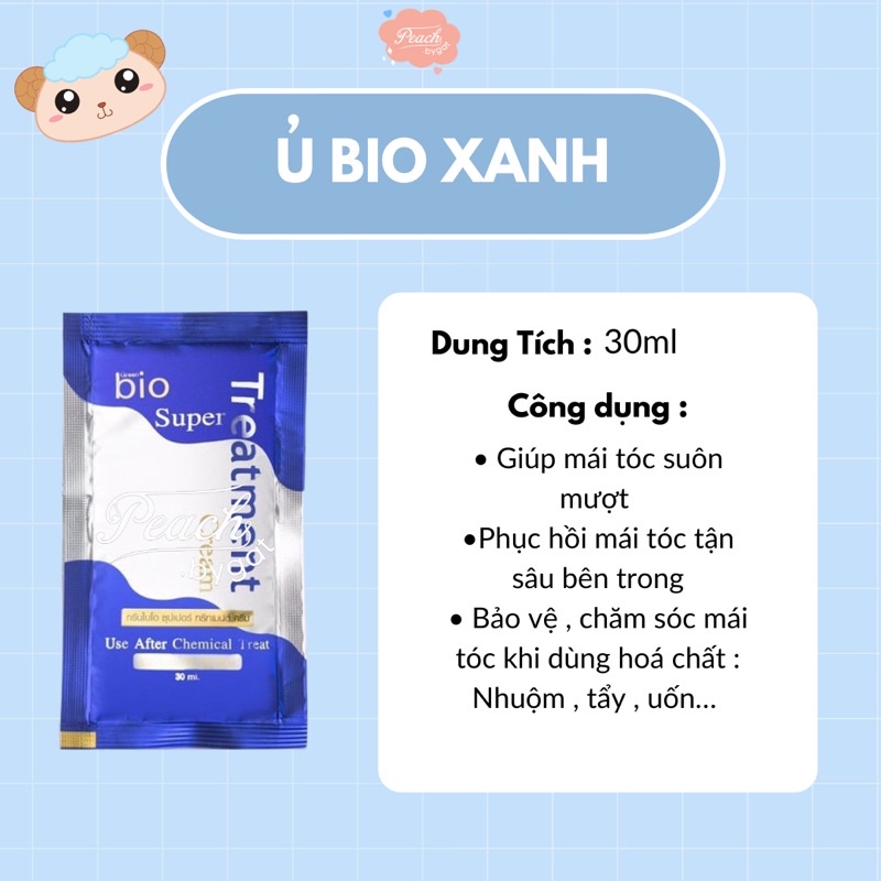 Ủ tóc biotin chăm sóc , phục hồi tóc từ sâu bên trong “ dạng gói” của Peach.bygat