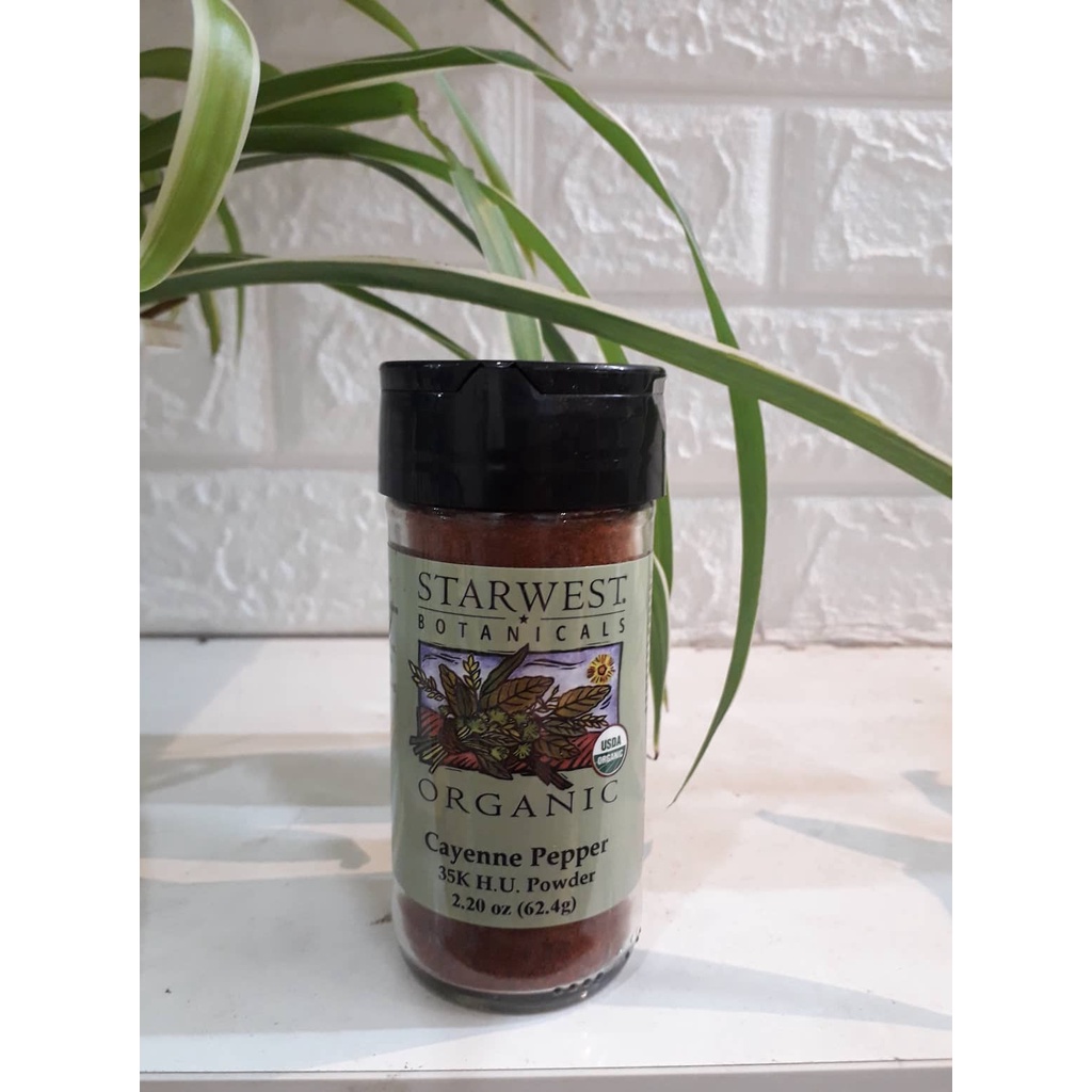 Bột ớt cayene hữu cơ Starwest Botanical 62,4g