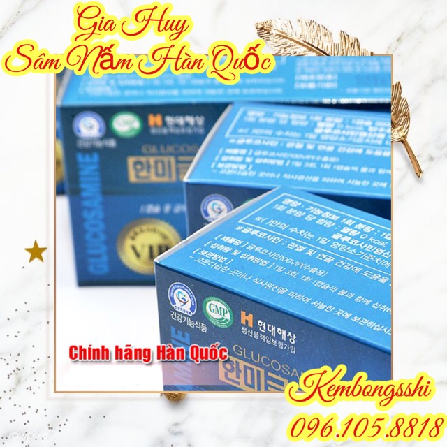 [HÀNG MỚI VỀ] Viên Uống Bổ Khớp Glucosamin 100 VIP Hàn Quốc, Hộp 180V