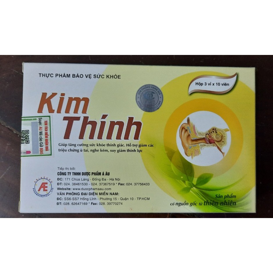 Mua 6h tặng 1h_ Kim Thính - Tăng Cường Thính Lực, Hỗ Trợ Điều Trị Ù Tai - Khó Nghe - Các Bệnh Lý Về Tai